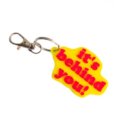 It's behind you! keyring